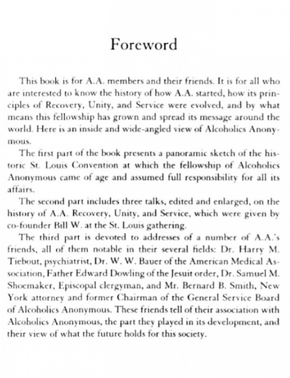 ALCOHOLICS ANONYMOUS WORLD SERVICES, INC. NEW YORK