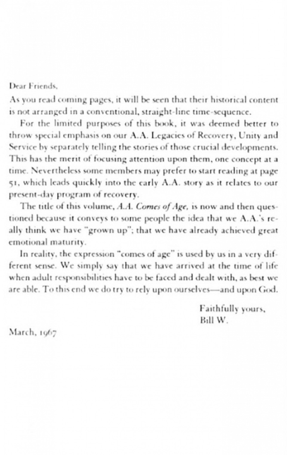 ALCOHOLICS ANONYMOUS WORLD SERVICES, INC. NEW YORK